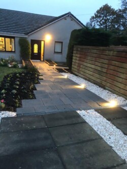 New path entrance with mood lighting. HEVG4576
